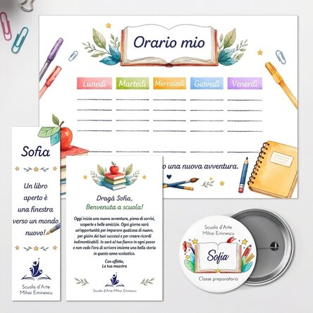 Set personalizzato per la scuola – Bentornati
