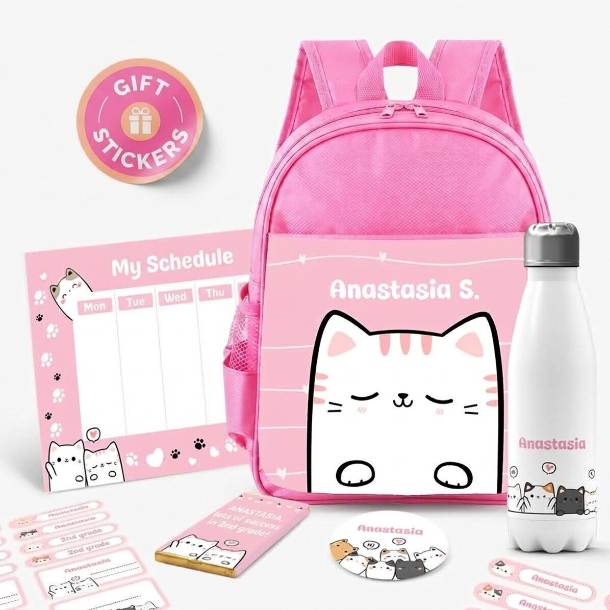 Set personalizzato per la scuola – Kitty