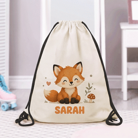 Zaino personalizzato con animaletto e nome per la scuola materna