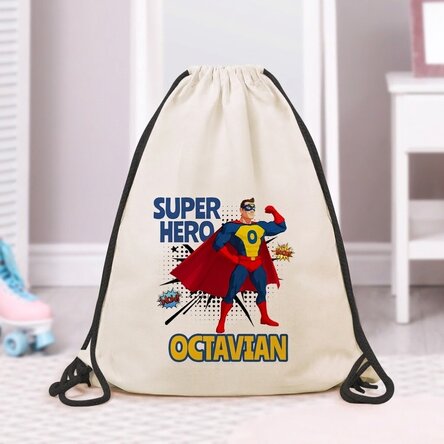 Zaino personalizzato con scritta - Supereroe