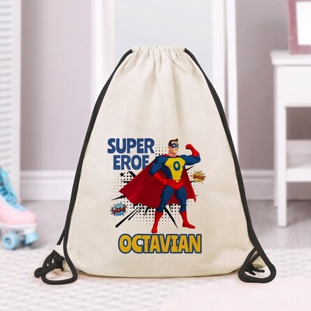 Zaino personalizzato con scritta - Supereroe
