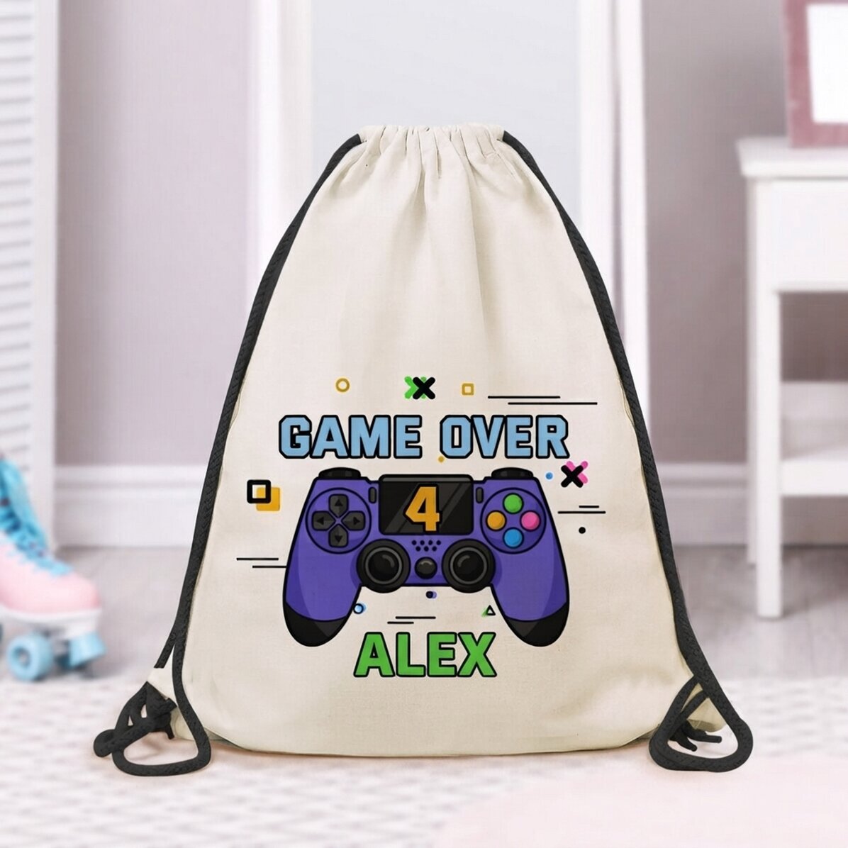 Zaino personalizzato con scritta - Game over