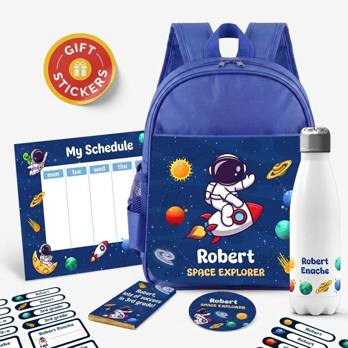 Set personalizzato per la scuola – Space explorer