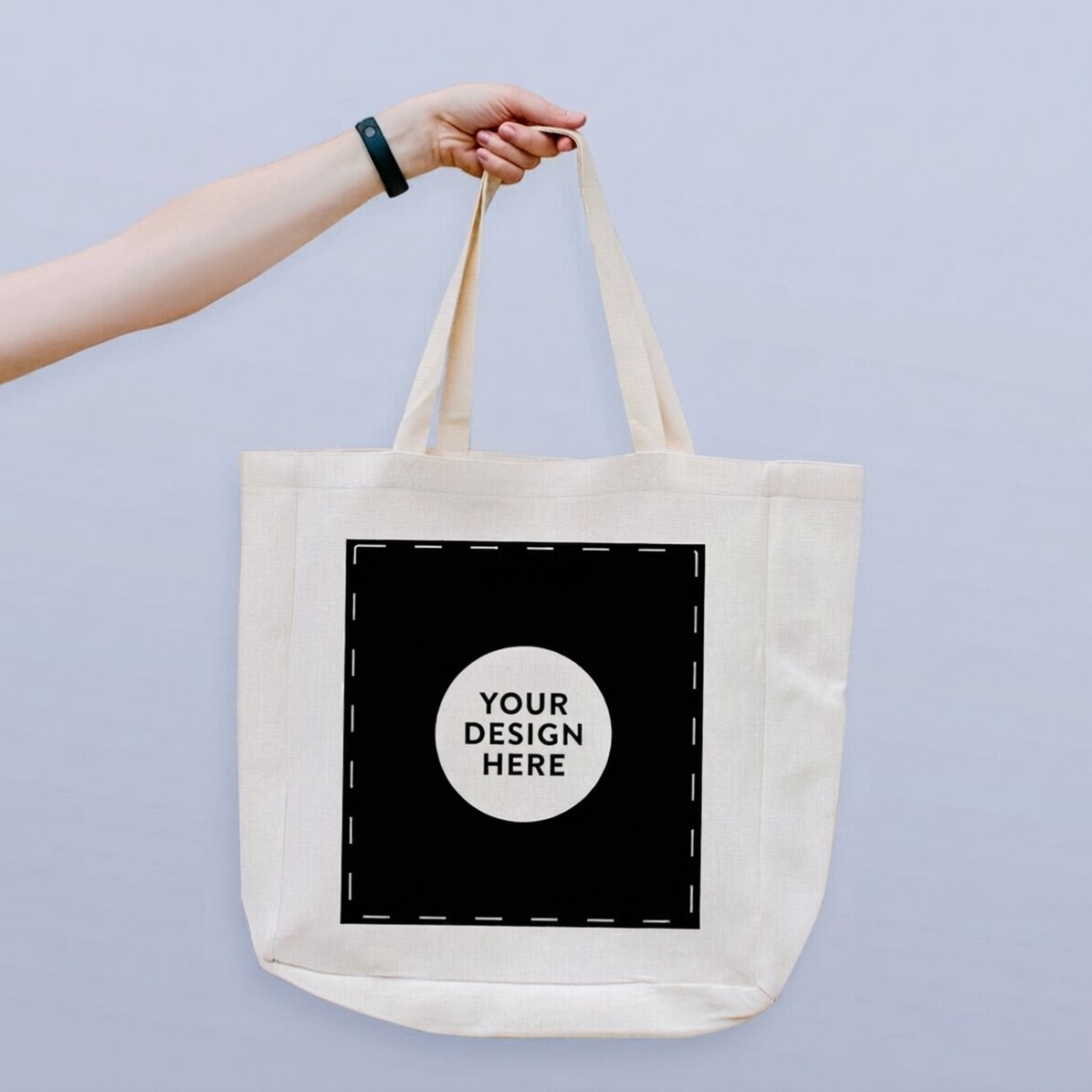 Borsa da spiaggia personalizzata con la tua grafica - ritratto