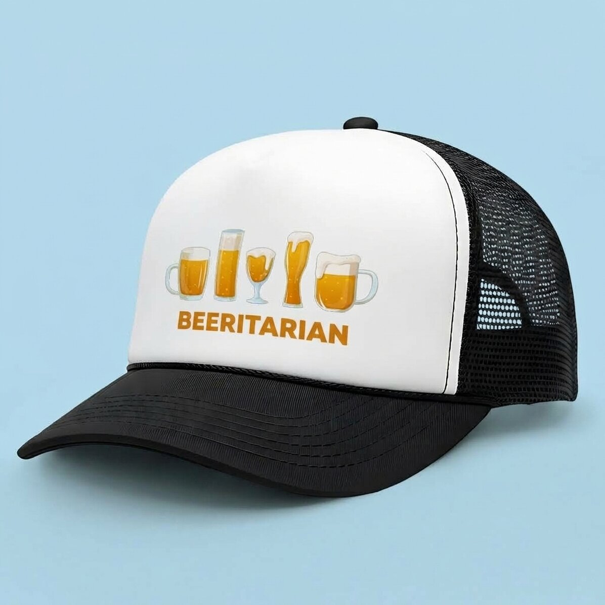 Cappellino personalizzato con messaggio - Beergetarian