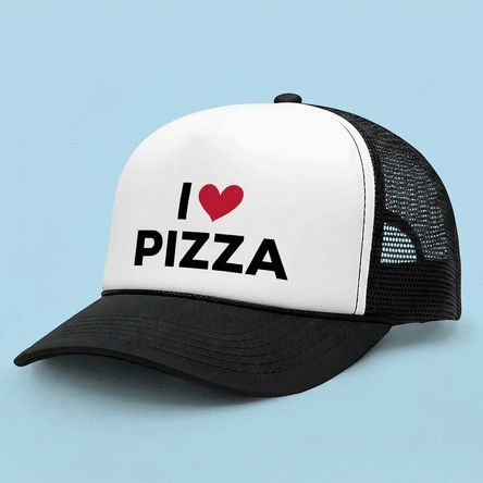 Cappellino personalizzato con messaggio - I love...