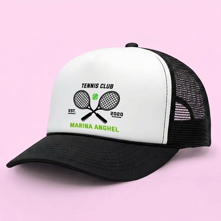 Cappellino personalizzato con messaggio - Tennis