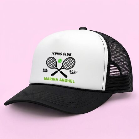 Cappellino personalizzato con messaggio - Tennis