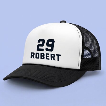 Cappellino personalizzato con numero e nome