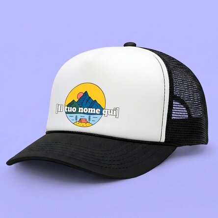 Cappellino personalizzato con nome - Camping