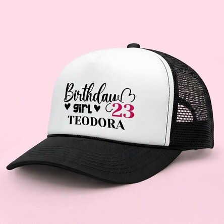 Cappellino personalizzato con scritta - Birthday girl