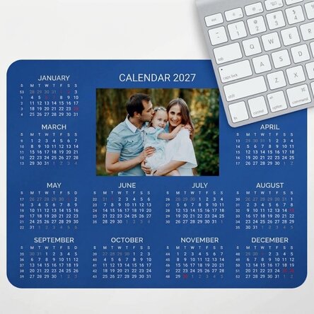 Tappetino per mouse XL personalizzato con una foto - Calendario