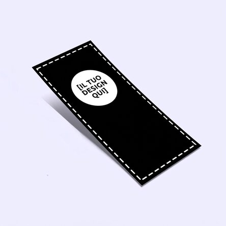 Volantino 1/3 di un foglio A4 - 94x198 mm - personalizzato con la tua grafica