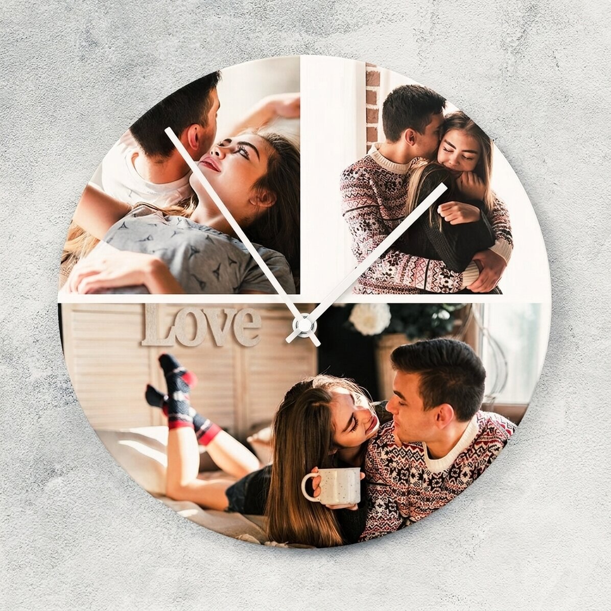 Orologio personalizzato con 3 foto