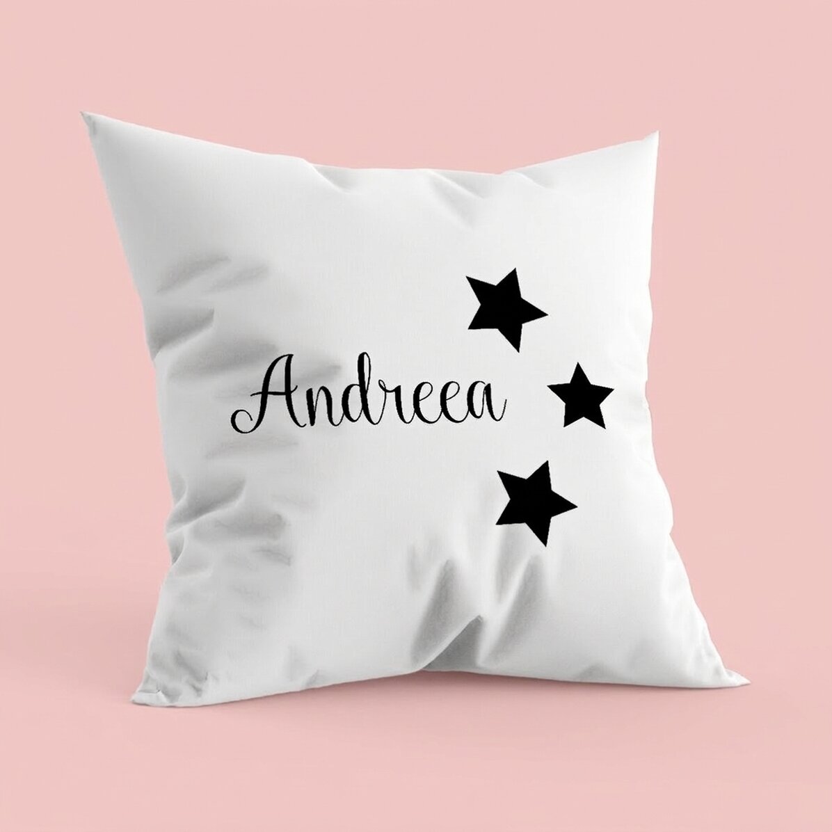Cuscino personalizzato con nome - stelle
