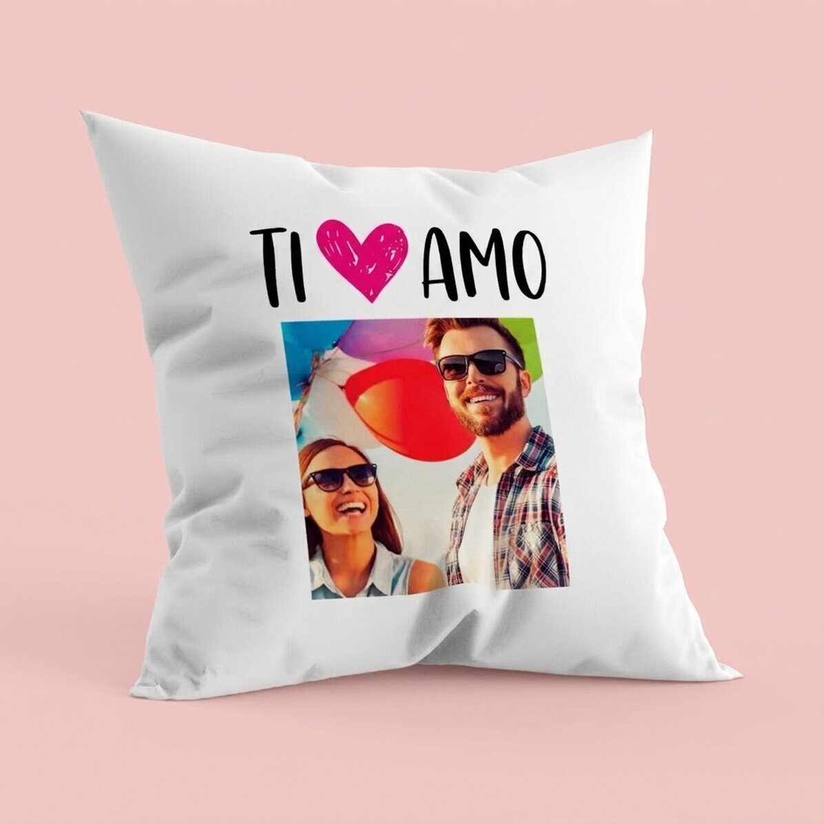 Cuscino personalizzato con una foto - I love you
