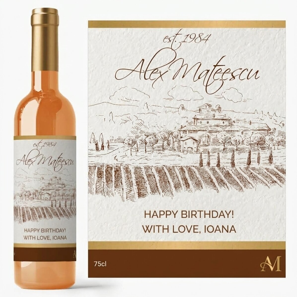 Vino personalizzato - annata premium