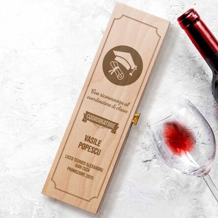 Scatola per vino personalizzata - Laurea