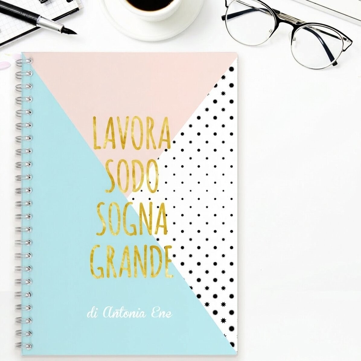 Quaderno personalizzato - Work Hard, Dream Big