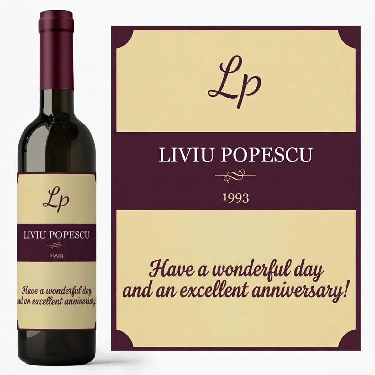 Vino personalizzato - Vintage Birthday