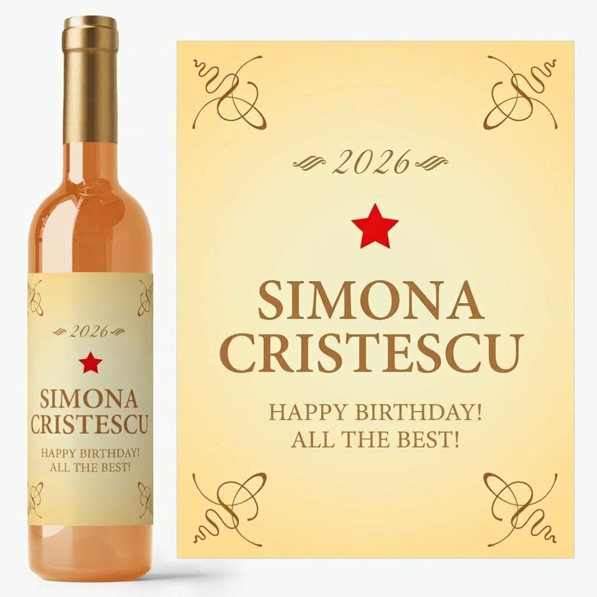 Vino personalizzato - Classic Birthday