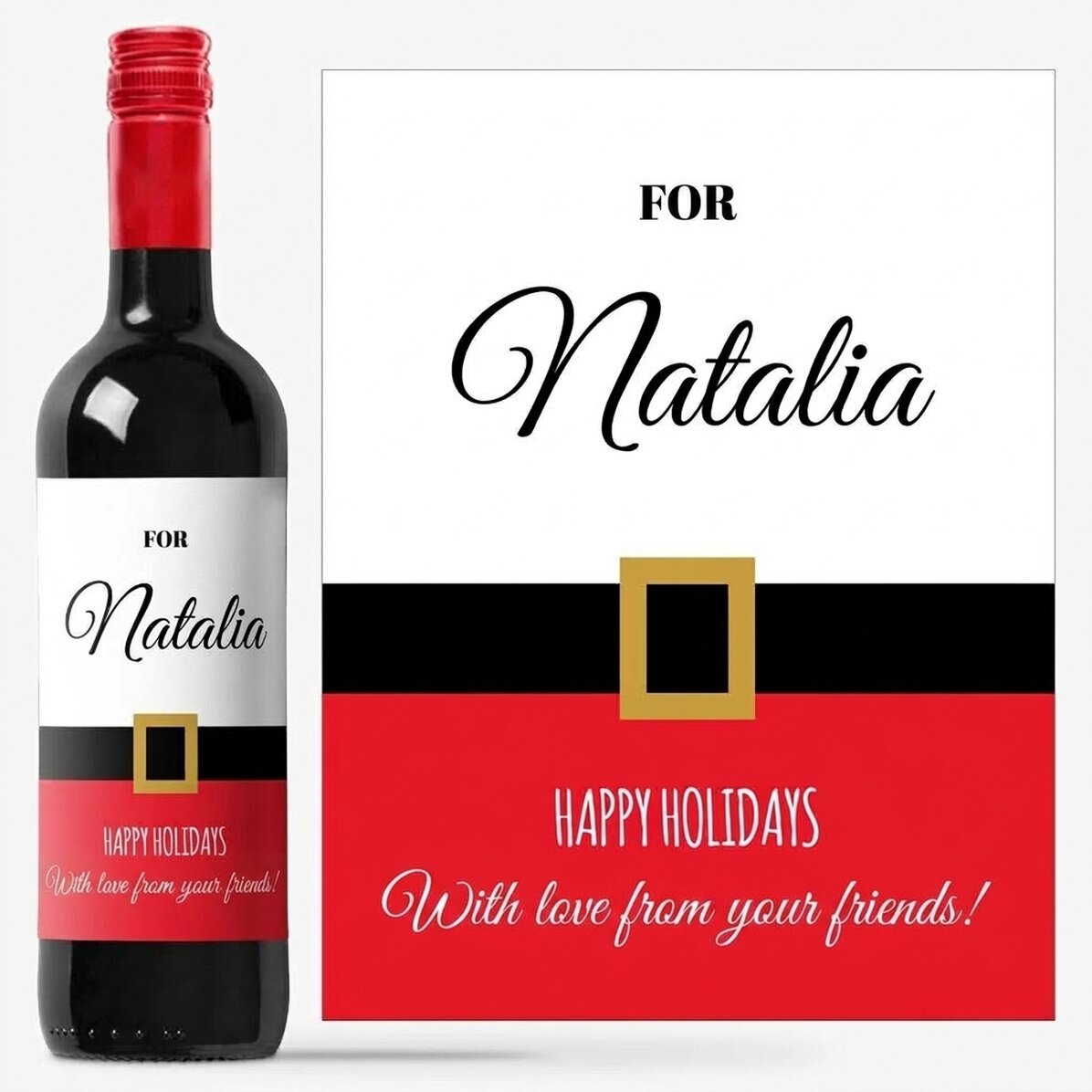 Vino personalizzato - Buone Feste