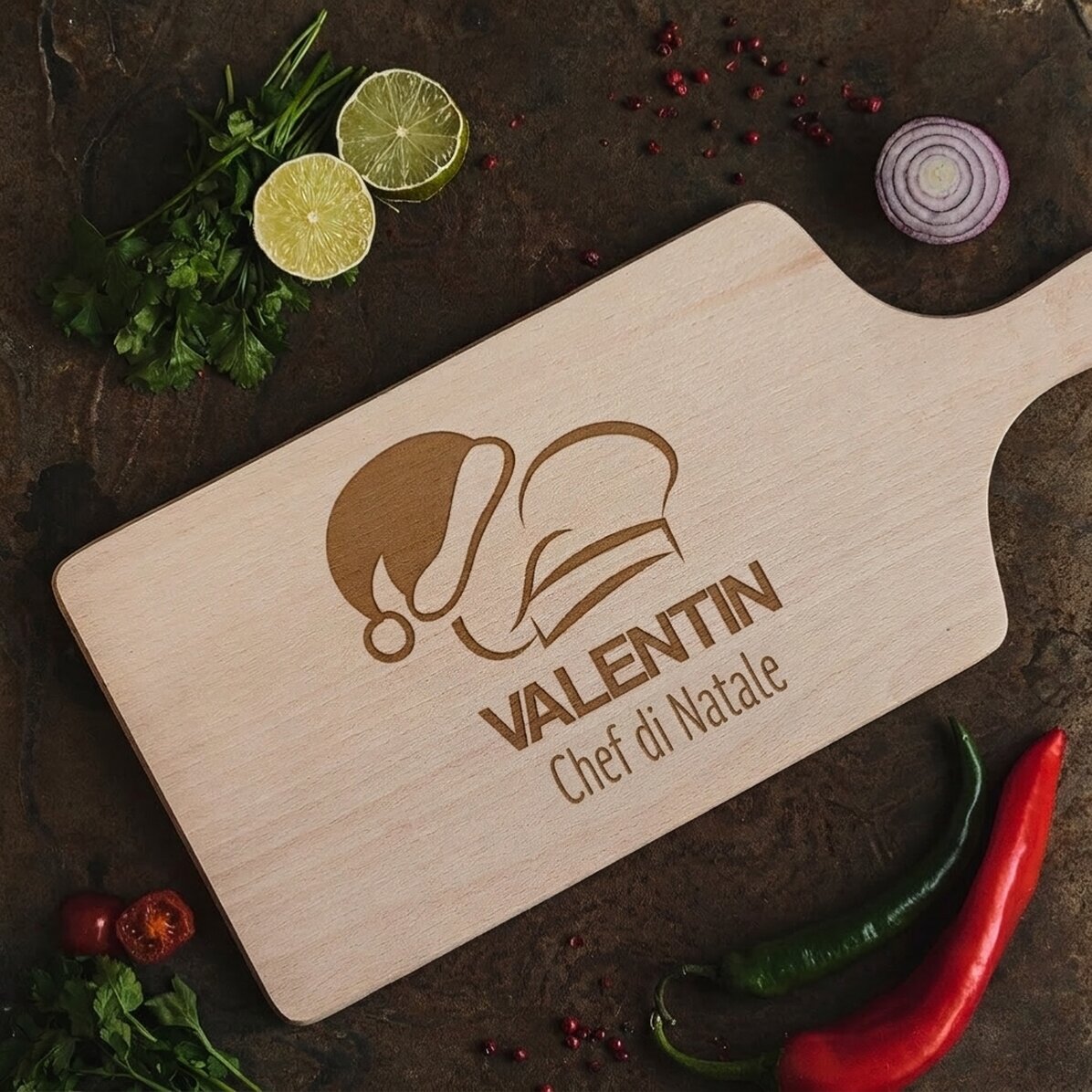 Tagliere personalizzato - Christmas Chef
