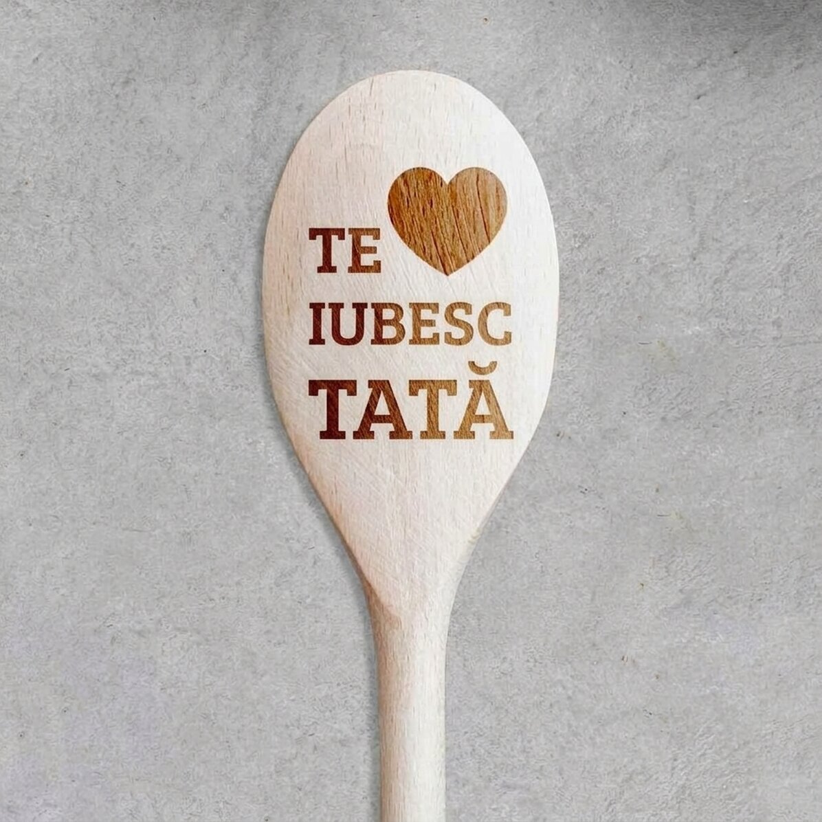 Cucchiaio di legno personalizzato - I love you