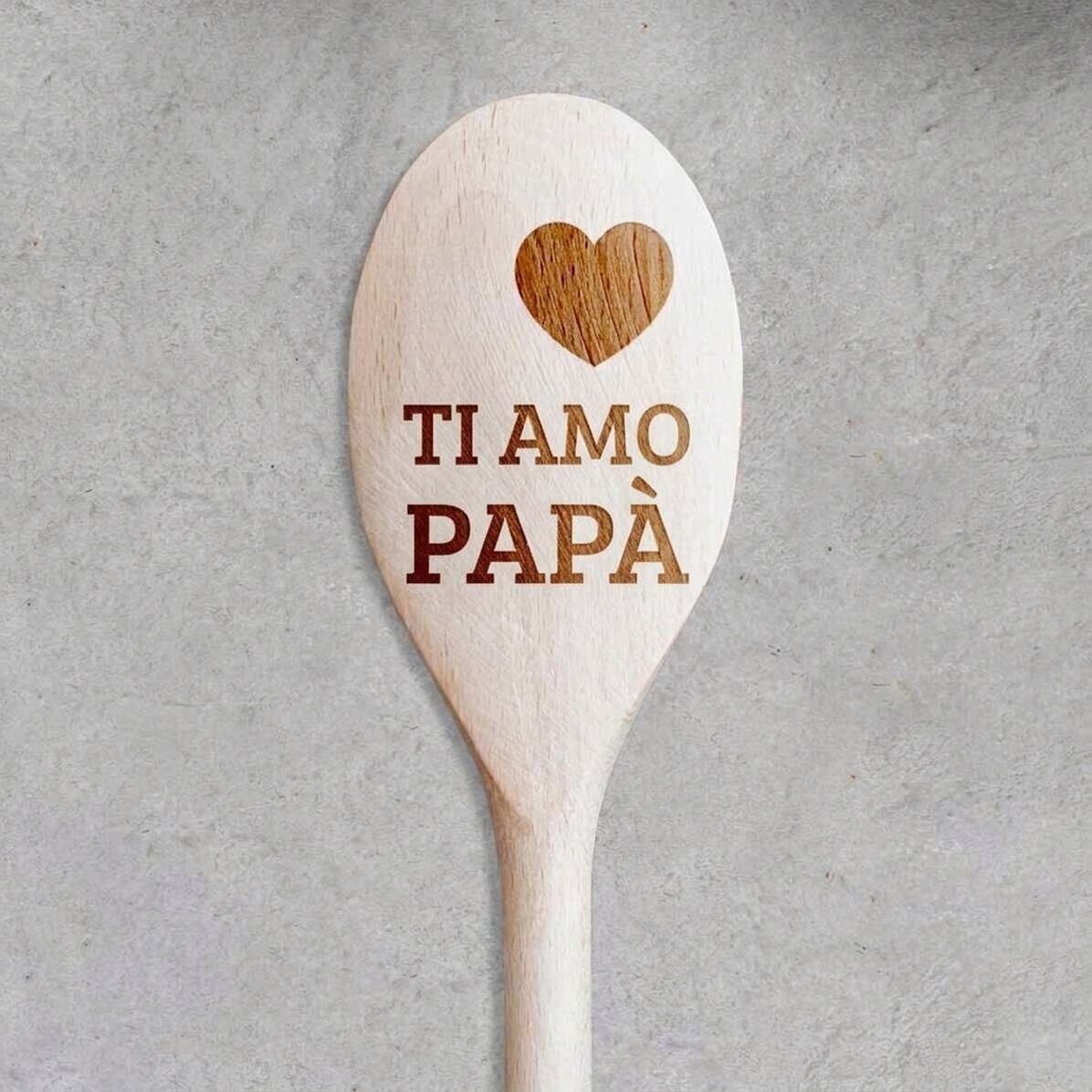 Cucchiaio di legno personalizzato - I love you
