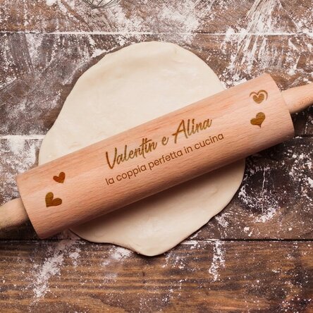 Tiraboccoli in legno personalizzato per coppie