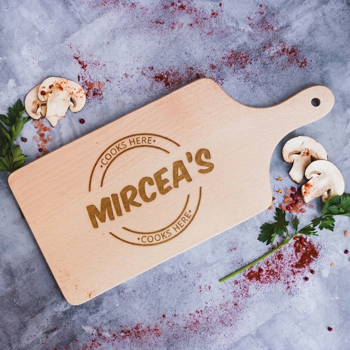 Tagliere personalizzato - Qui si cucina