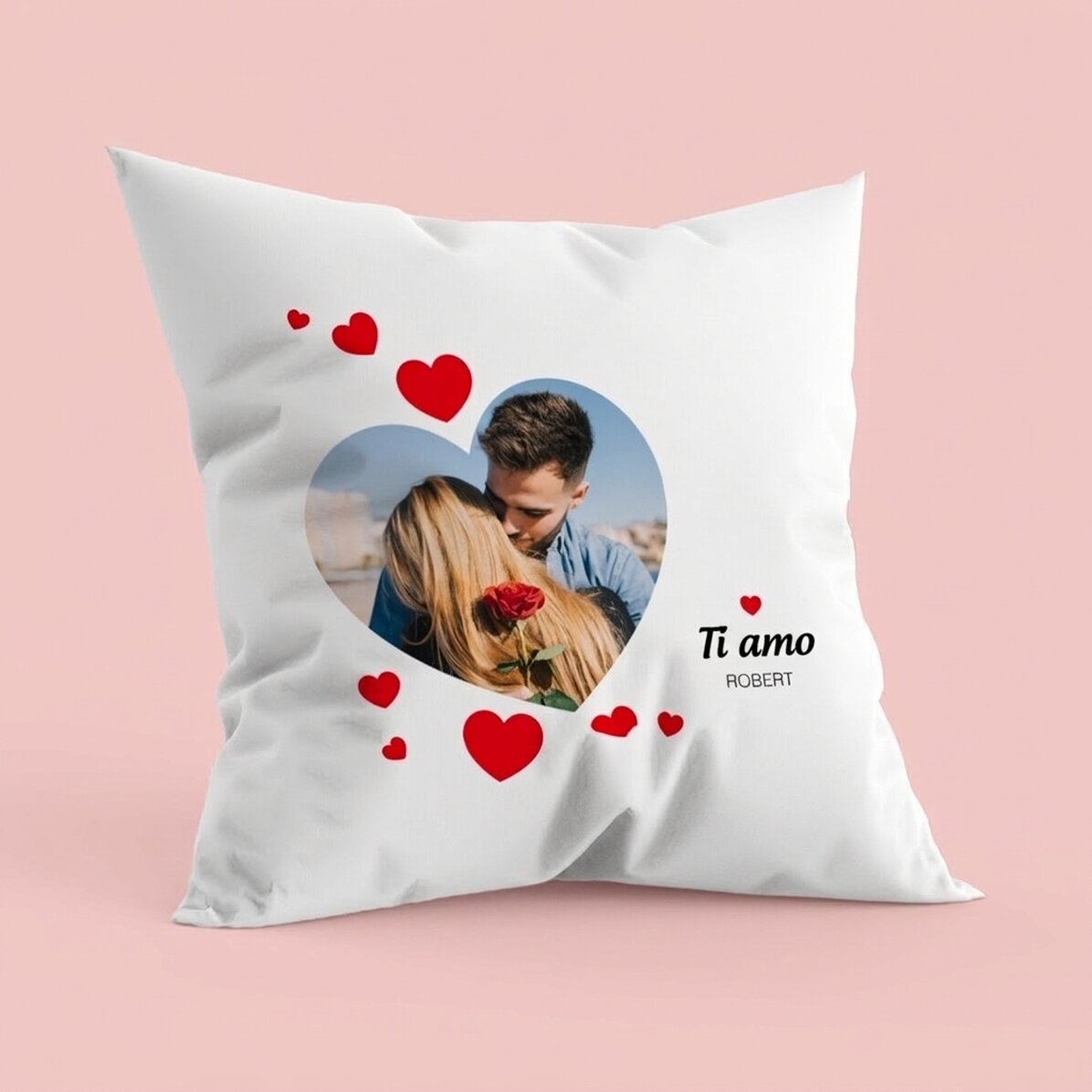 Cuscino personalizzato con una foto - P.S. I love you