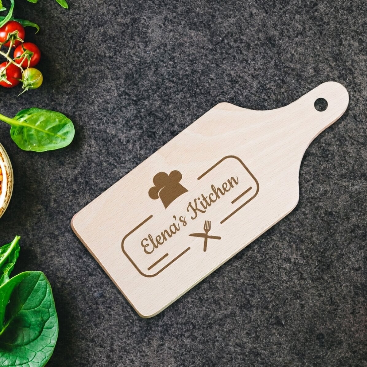 Mini tagliere personalizzato - Logo per cuochi