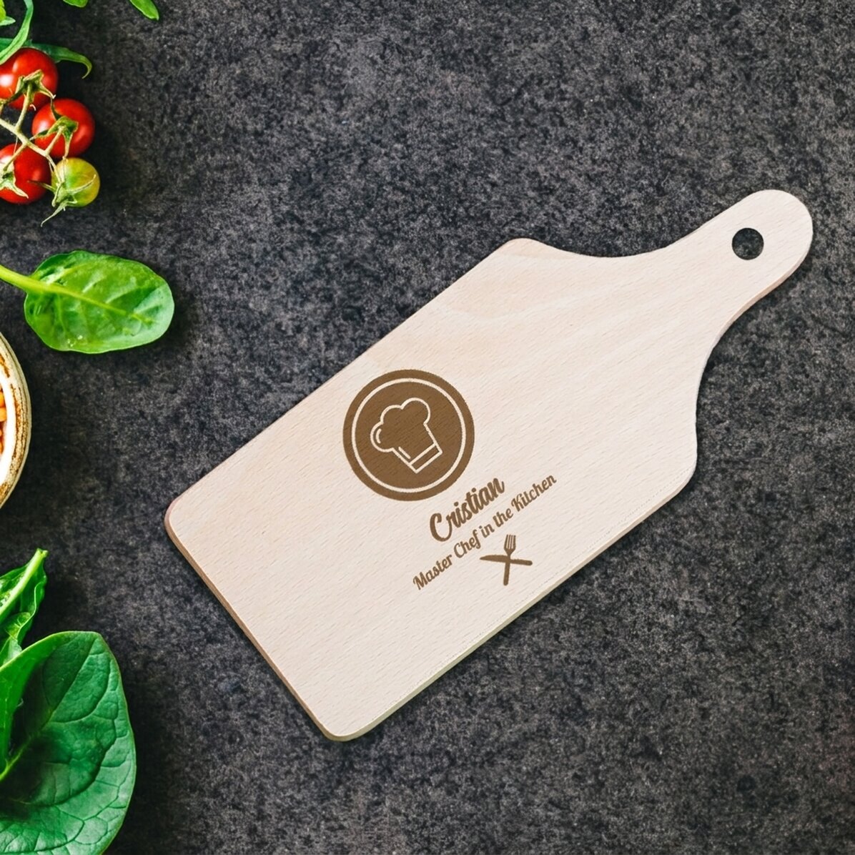 Mini tagliere personalizzato - Il Master Chef in cucina