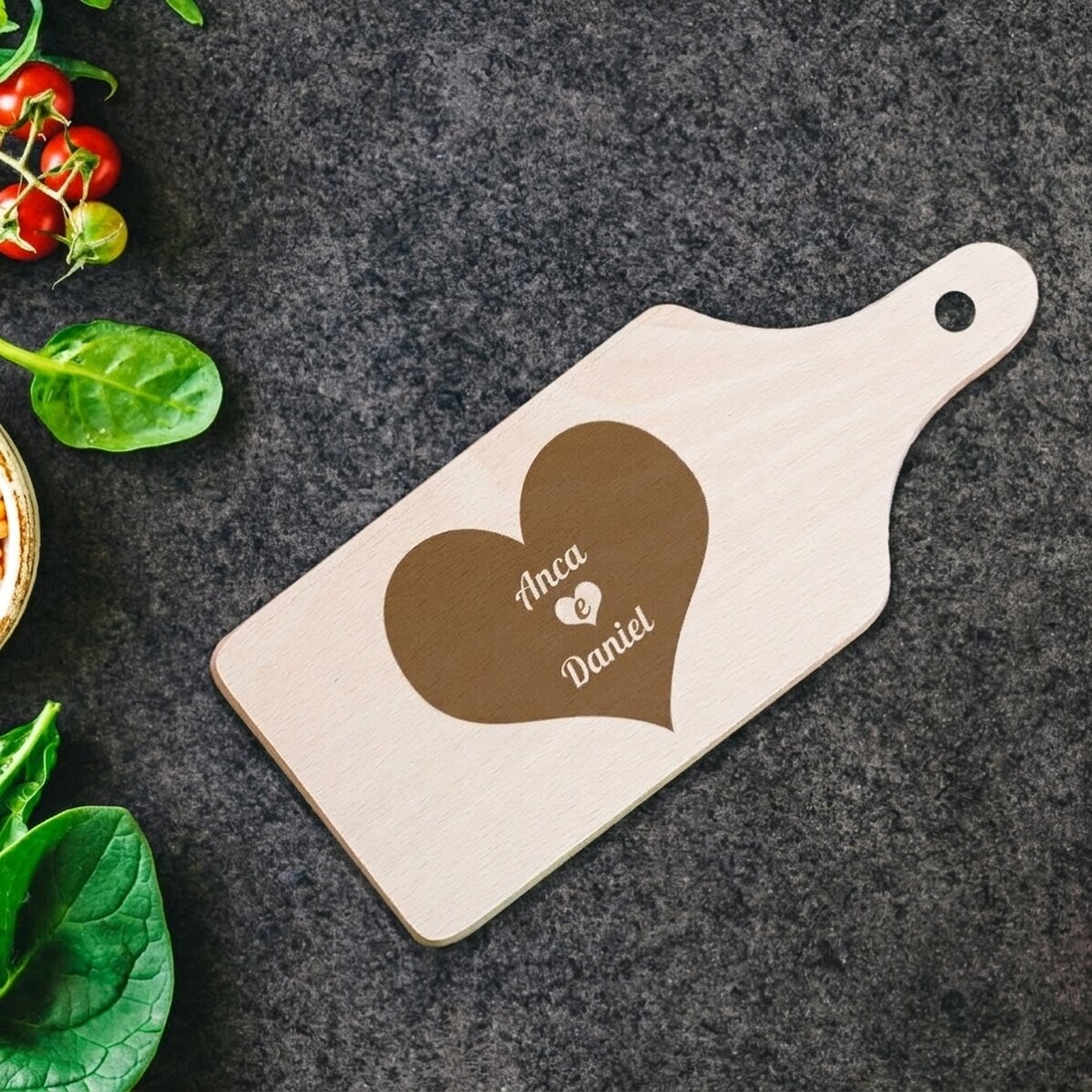 Mini tagliere personalizzato per coppie