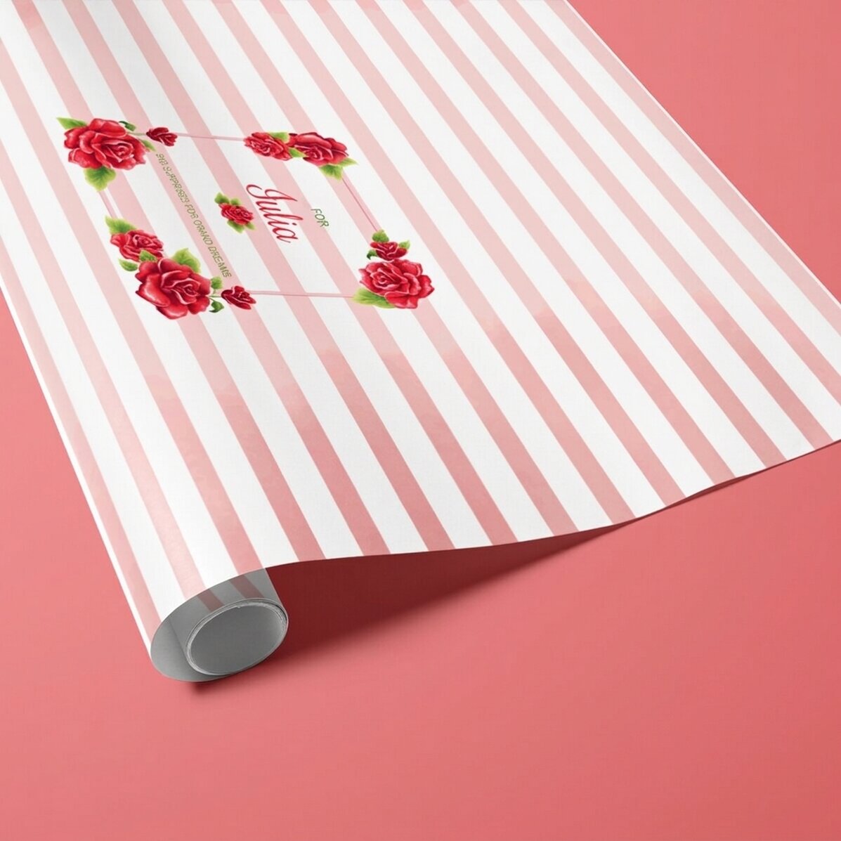 Carta da regalo personalizzata - motivo rose