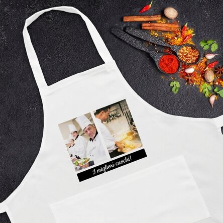 Set personalizzato con due foto e un testo
