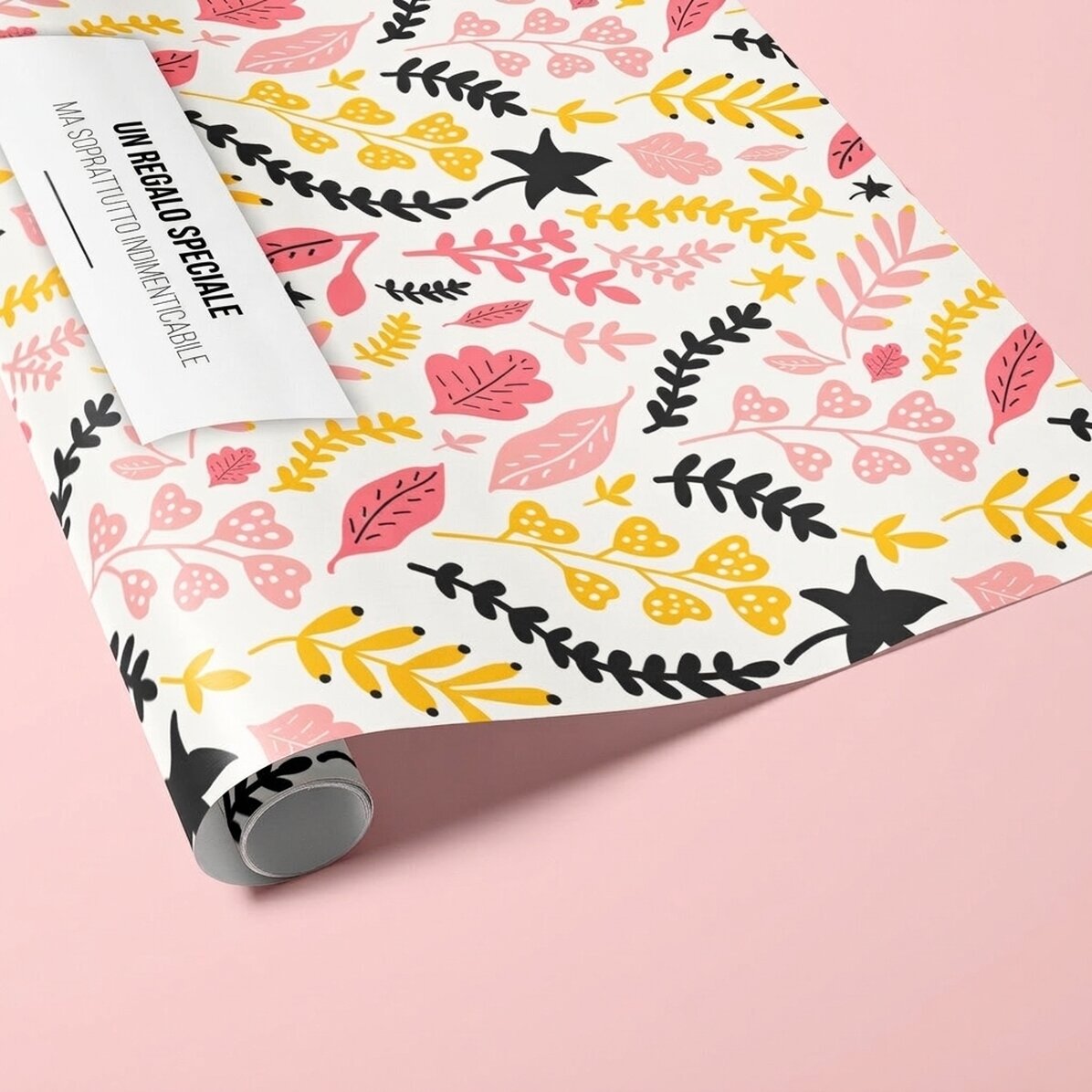 Carta da regalo personalizzata con testo - Foglie d