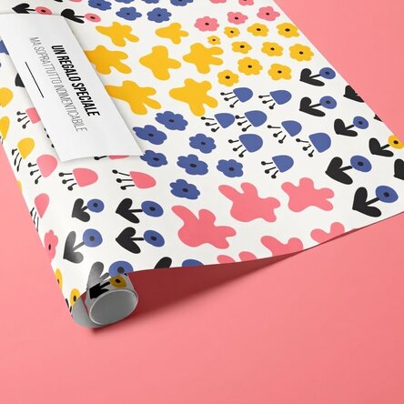 Carta da regalo personalizzata con testo - Modello colorato