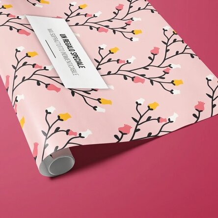Carta da regalo personalizzata con testo incorniciato - Modello autunnale