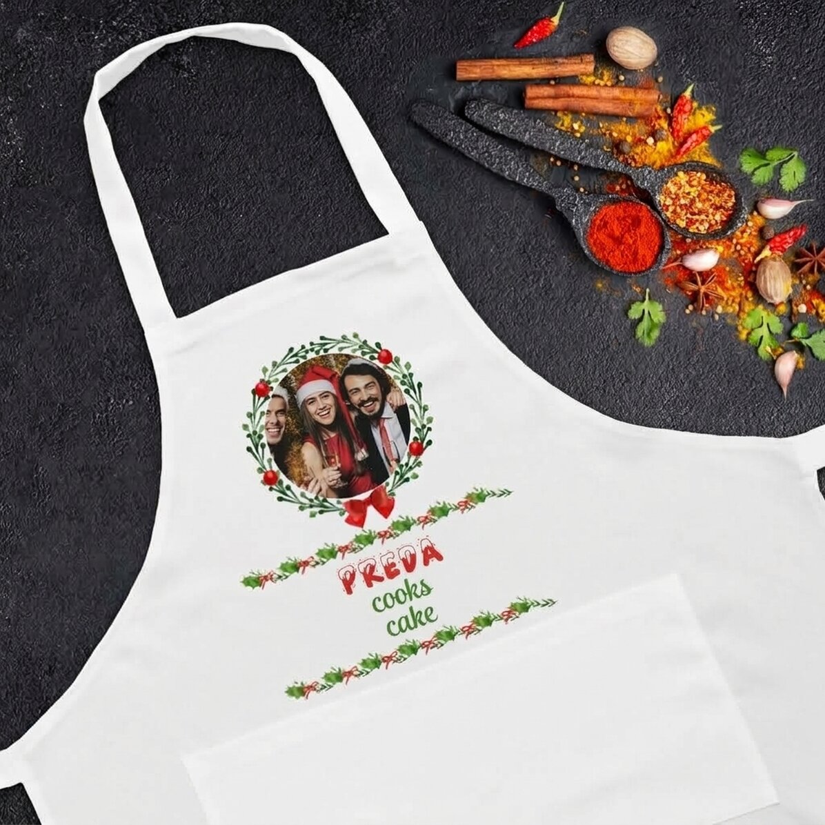 Set personalizzato di Natale - La famiglia cucina