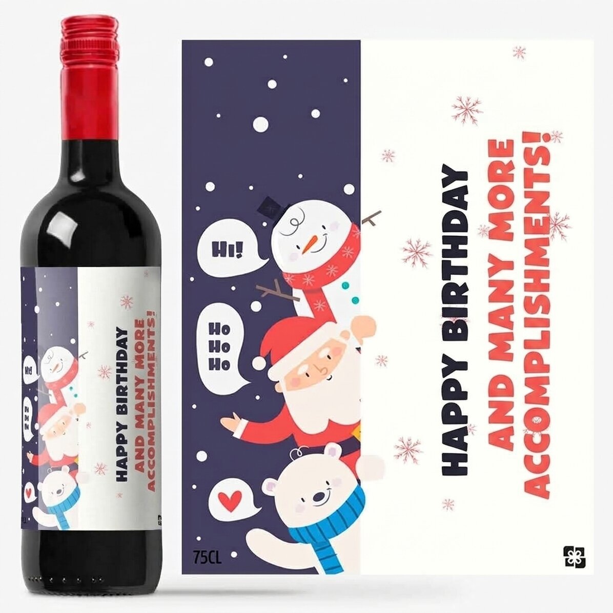 Vino personalizzato - Babbo Natale