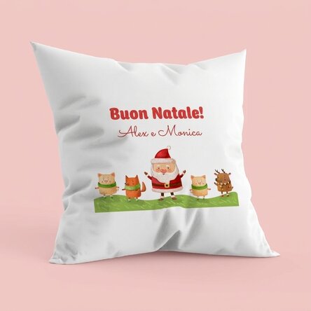 Cuscino personalizzato - Babbo Natale