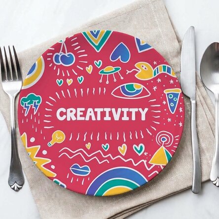 Piatto personalizzato con scritta - creARTive
