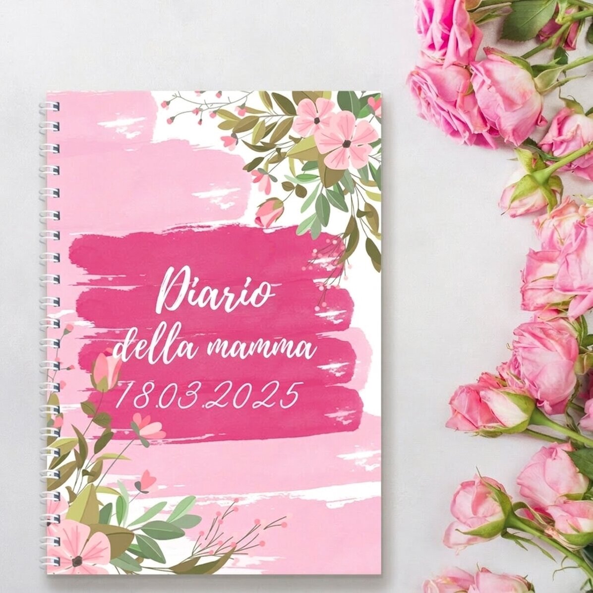 Taccuino personalizzato con fiori - L