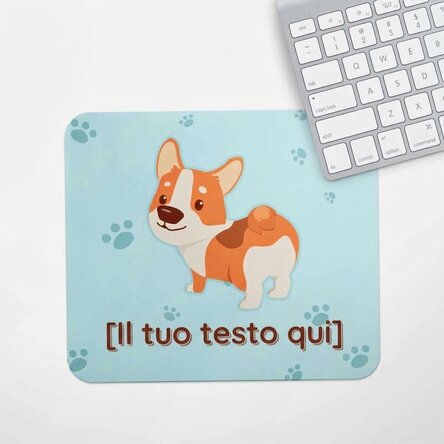 Tappetino per mouse personalizzato con testo - Corgeek
