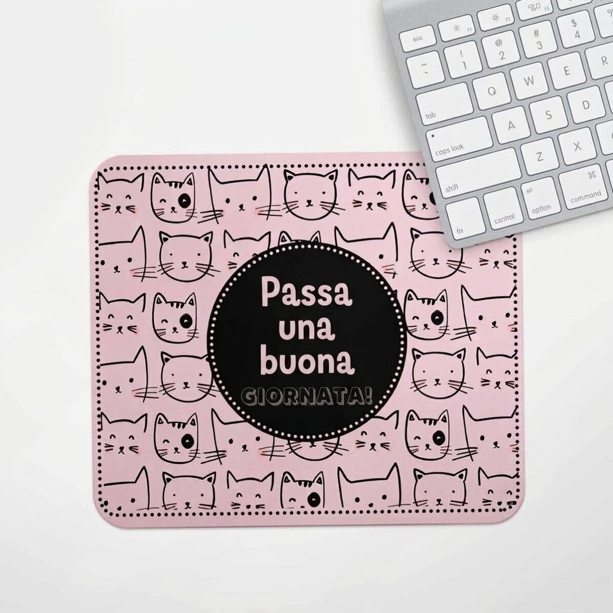 Tappetino per mouse personalizzato con scritta - Gatti