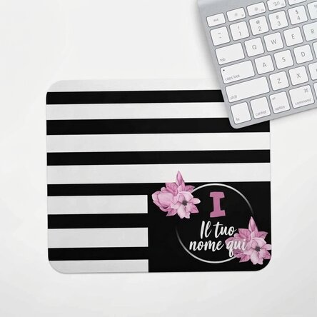 Tappetino per mouse personalizzato con iniziale e nome - Magnolia