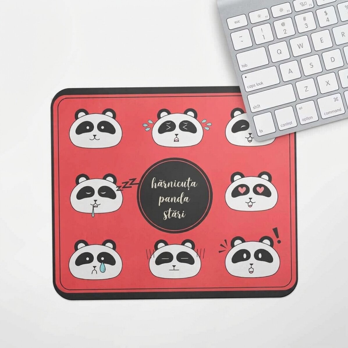Tappetino per mouse personalizzato con scritta - Panda
