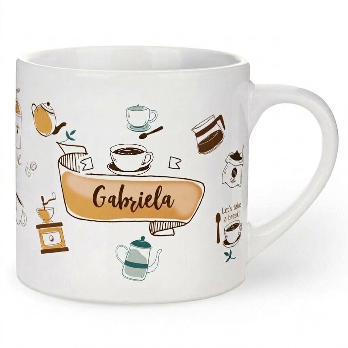 Tazza da caffè personalizzata con scritta - Life begins after coffee